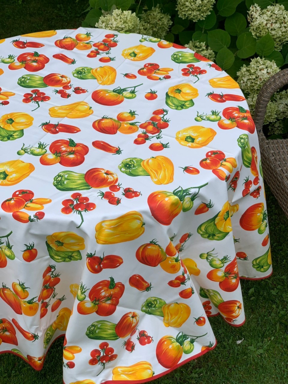 Скатерть Vallesusa VERDURA д.180 см, с пропиткой