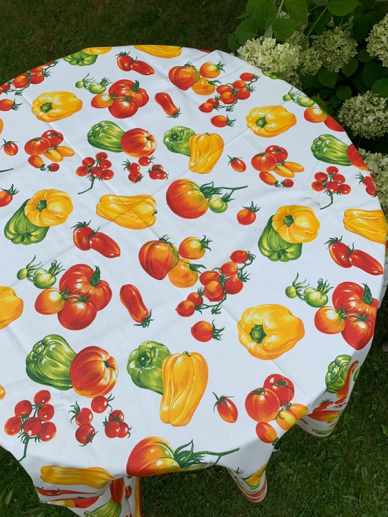 Скатерть Vallesusa VERDURA д.180 см, с пропиткой