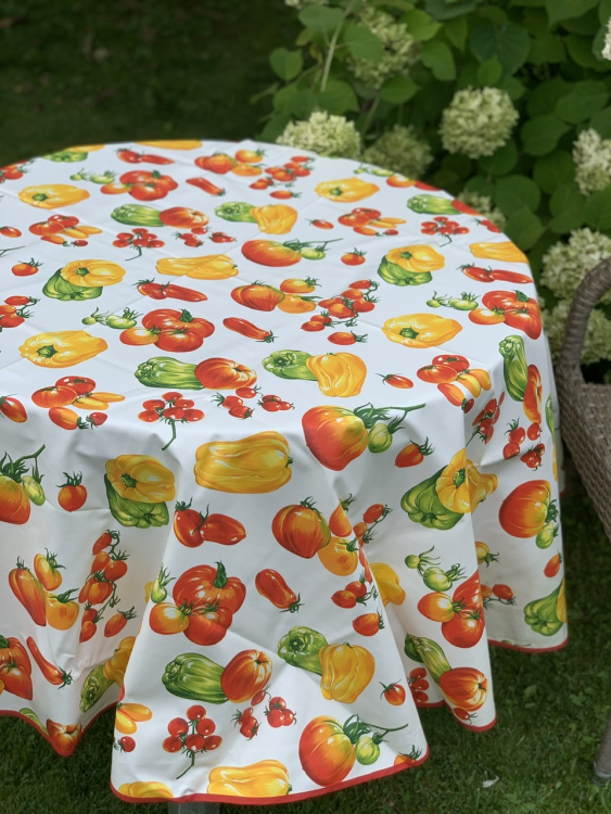 Скатерть Vallesusa VERDURA д.180 см, с пропиткой