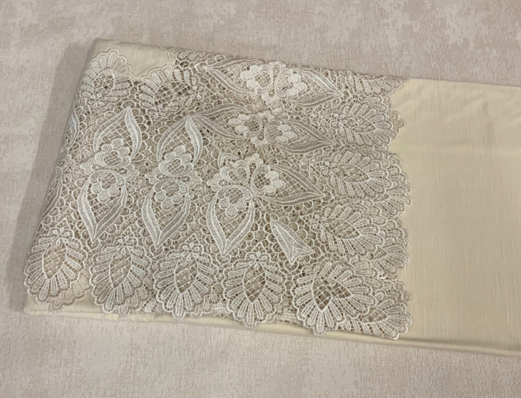 Скатерть Gamba 1323 170х270+12 салфеток, Panna