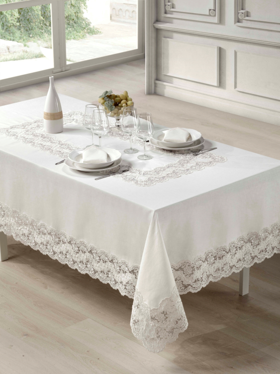 Скатерть Emozioni FIANDRA с 12 салфетками 180x360
