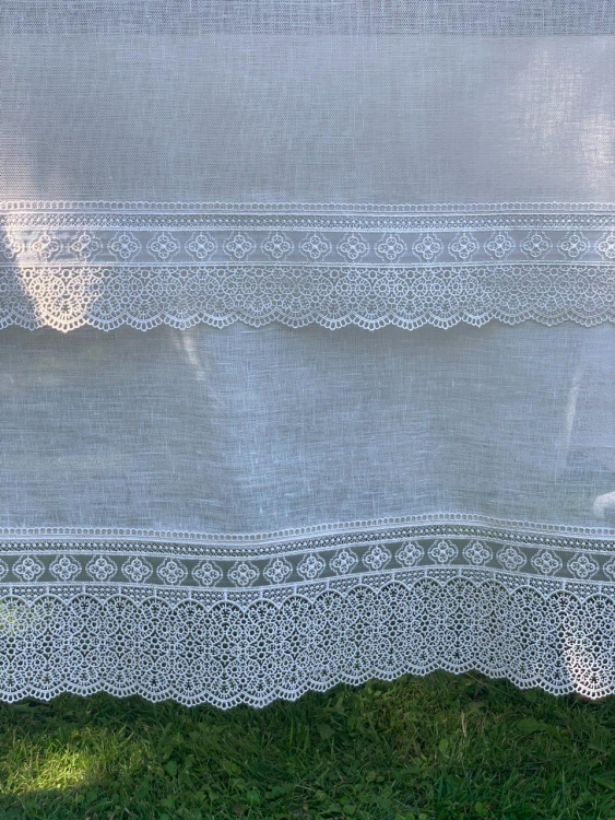 Скатерть и наперон Gamba 1022 Macrame (170x280, 120x220 +12 салфеток)