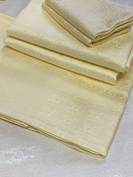 семейный Комплект постельного белья 600TC Palombella EVEREST (СЕМЕЙНЫЙ) 150х200-2 yellow