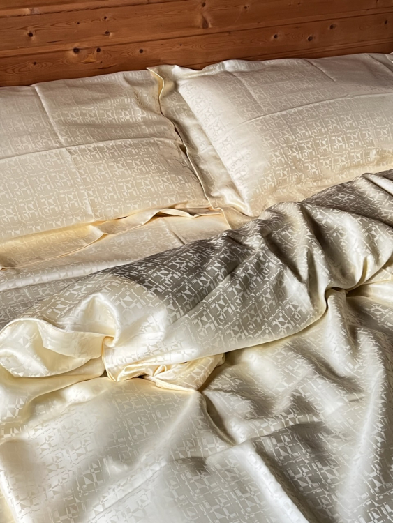 семейный Комплект постельного белья 600TC Palombella EVEREST (СЕМЕЙНЫЙ) 150х200-2 yellow