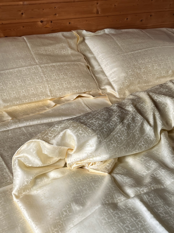 семейный Комплект постельного белья 600TC Palombella EVEREST (СЕМЕЙНЫЙ) 150х200-2 yellow