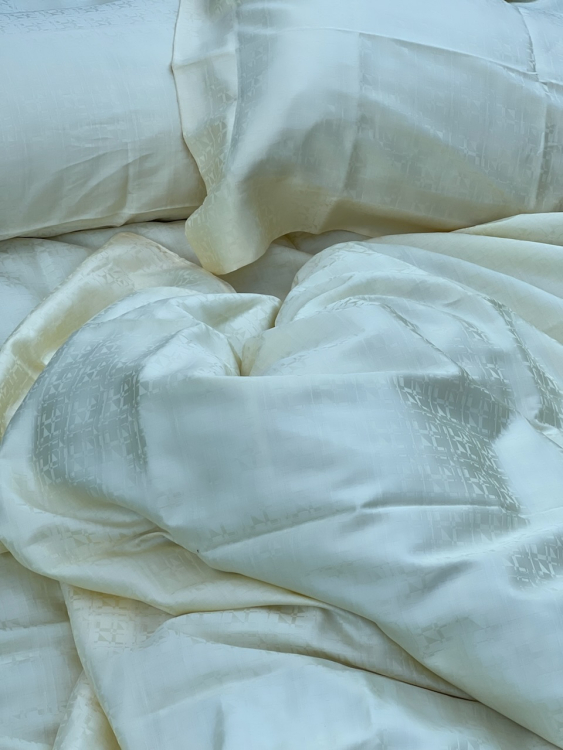 семейный Комплект постельного белья 600TC Palombella EVEREST (СЕМЕЙНЫЙ) 150х200-2 yellow