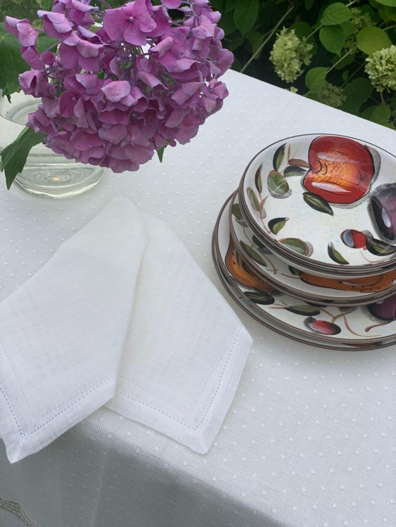 Скатерть и наперон Gamba 1022 Bordina (170x340, 120x280 и 12 салфеток)