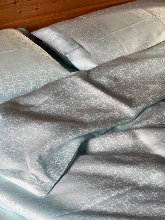 семейный Комплект постельного белья 600TC Palombella EVEREST (СЕМЕЙНЫЙ) 155х200-2 aqua