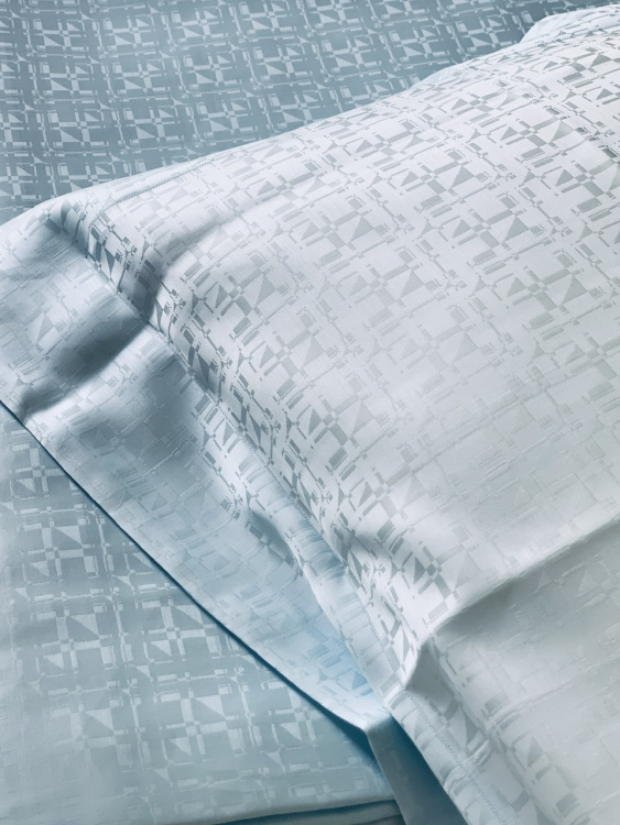 семейный Комплект постельного белья 600TC Palombella EVEREST (СЕМЕЙНЫЙ) 155х200-2 aqua