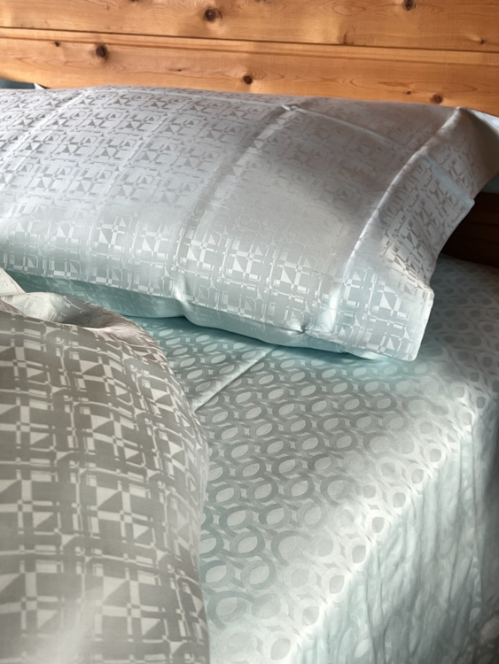 семейный Комплект постельного белья 600TC Palombella EVEREST (СЕМЕЙНЫЙ) 155х200-2 aqua