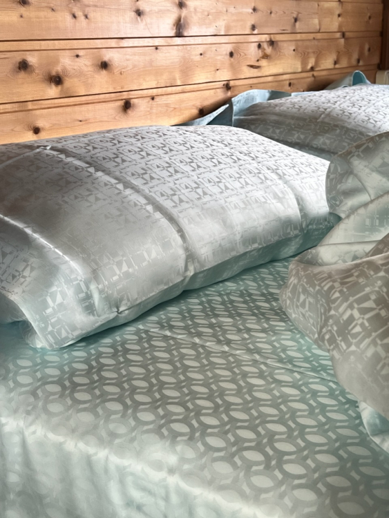 семейный Комплект постельного белья 600TC Palombella EVEREST (СЕМЕЙНЫЙ) 155х200-2 aqua