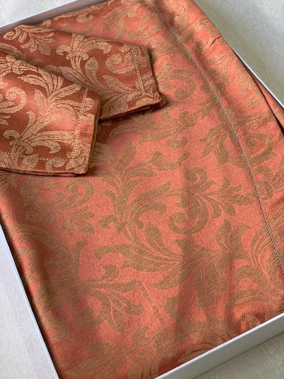 Круглая скатерть с салфетками Mila Schon 9811 Ø220х8