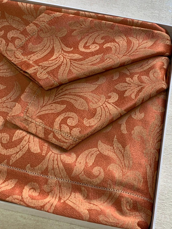 Круглая скатерть с салфетками Mila Schon 9811 Ø220х8