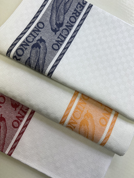 Набор 3 шт кухонных полотенец  PEPERONCINO (перчики) 60x70