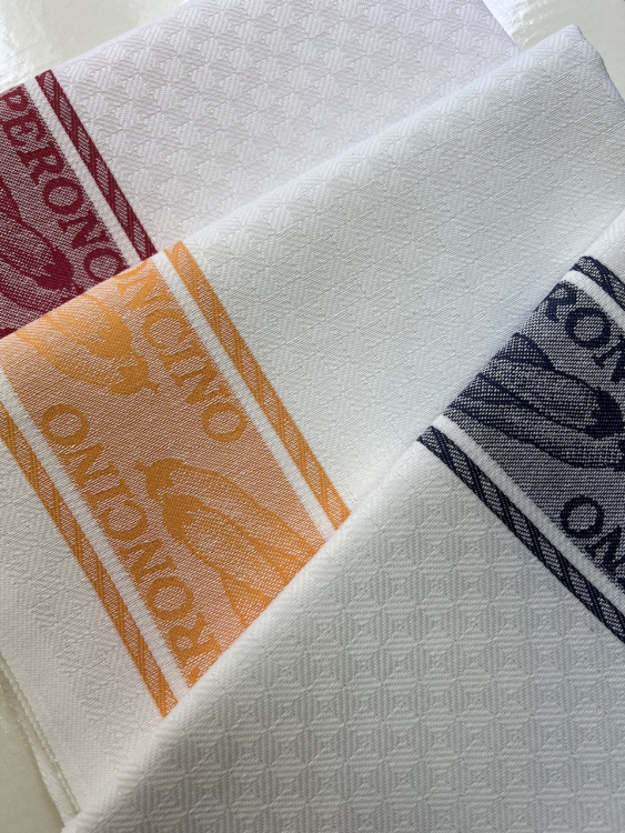 Набор 3 шт кухонных полотенец  PEPERONCINO (перчики) 60x70