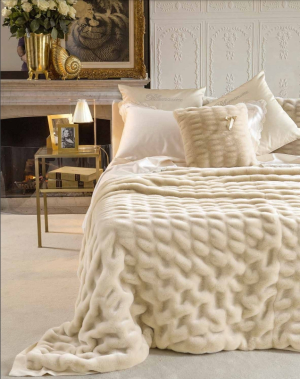 Покрывало меховое Blumarine CHAMONIX 260х240 champagne