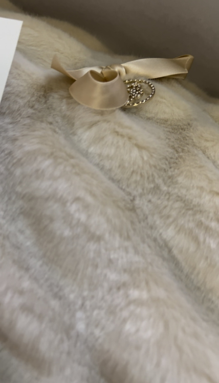 Покрывало меховое Blumarine CHAMONIX 260х240 champagne