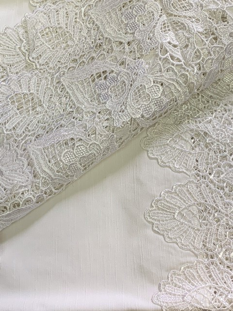 Скатерть 170х270 Gamba1323 и 12 салфеток, Bianco