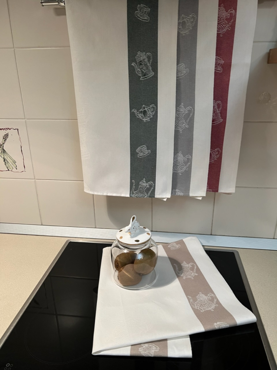 Набор 4 шт кухонных полотенец MILANO (чайники)