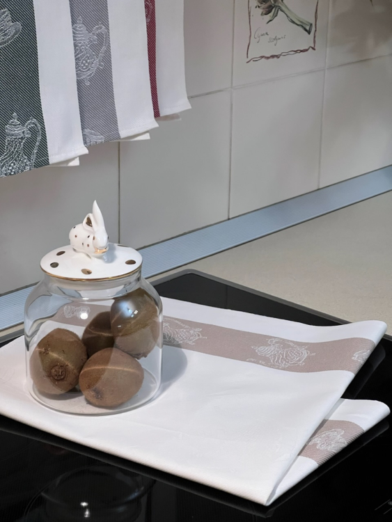 Набор 4 шт кухонных полотенец MILANO (чайники)