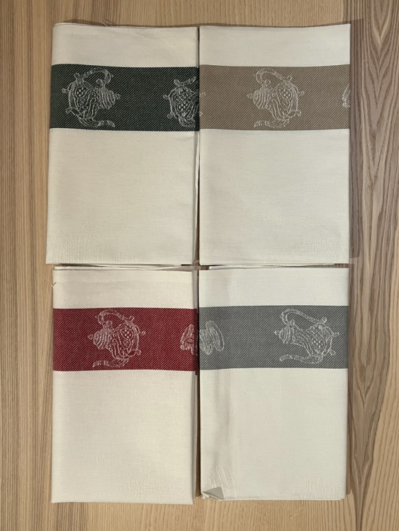 Набор 4 шт кухонных полотенец MILANO (чайники)