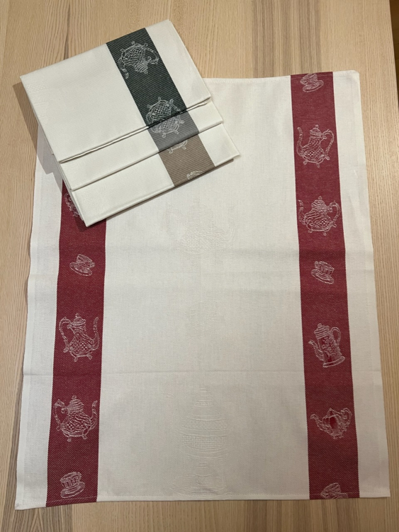 Набор 4 шт кухонных полотенец MILANO (чайники)