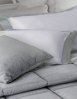 Постельное белье Mirabello SAVOY FRAME 220x200 WHITE/GREY