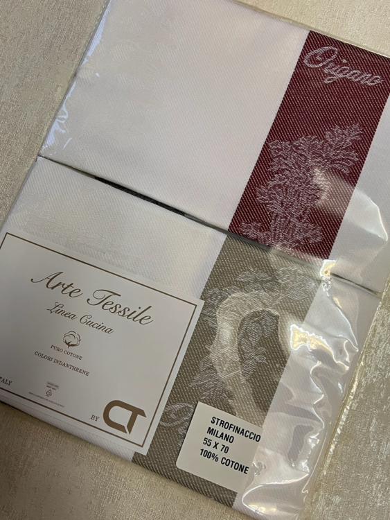 Набор 4 шт кухонных полотенец MILANO (травы)