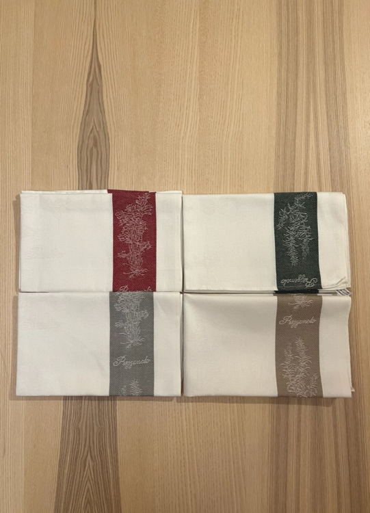 Набор 4 шт кухонных полотенец MILANO (травы)