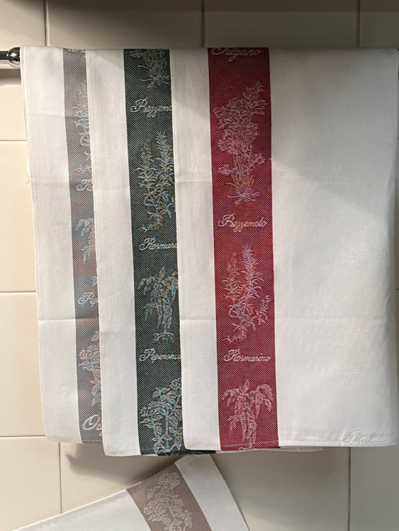 Набор 4 шт кухонных полотенец MILANO (травы)