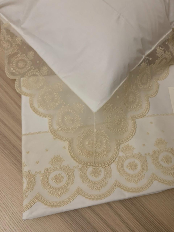 Постельное белье Palombella PERCALE PIZZO-3 155х200