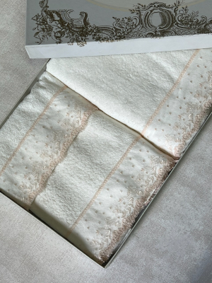 Комплект полотенец Sandri PRATO FIORITO (3 шт) avorio