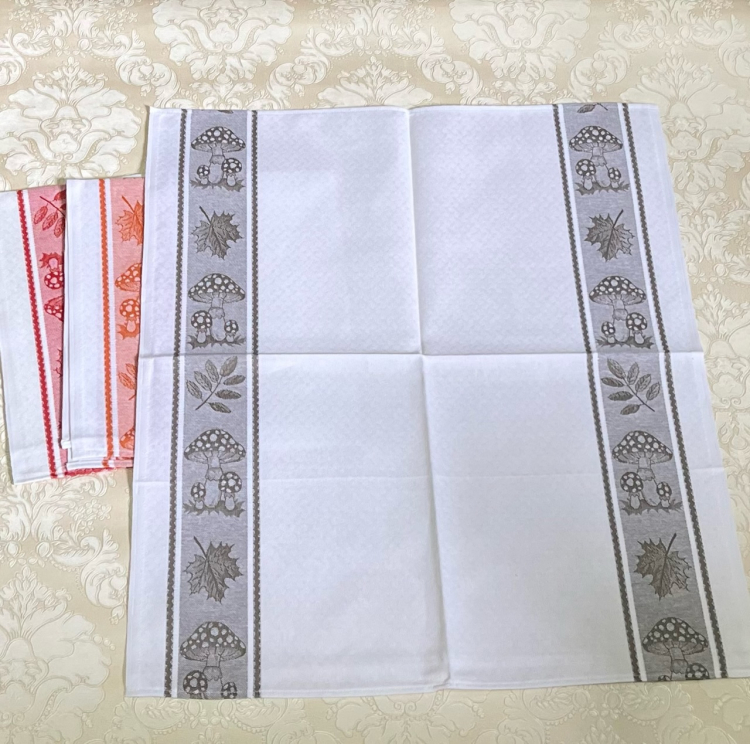 Набор 3 шт кухонных полотенец FUNGHI (грибы)