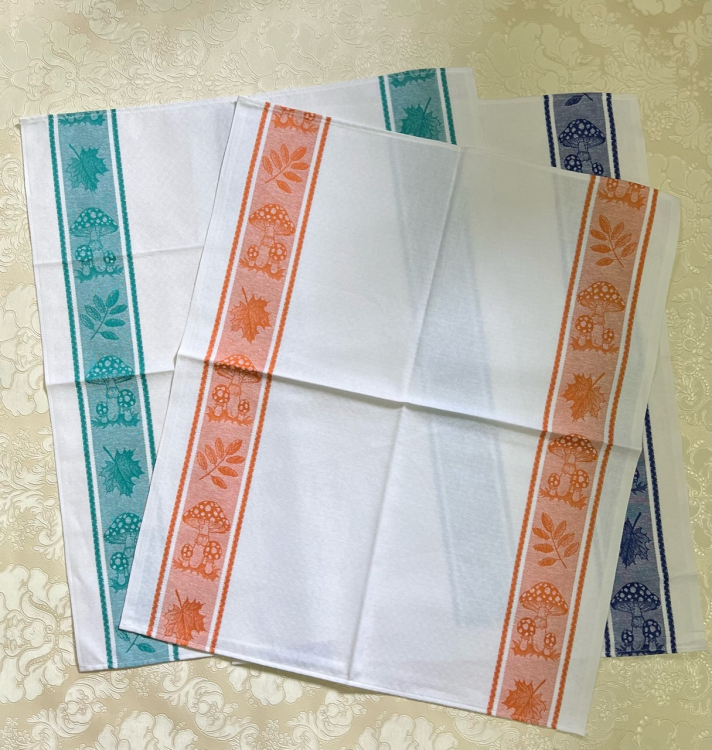 Набор 3 шт кухонных полотенец FUNGHI (грибы)