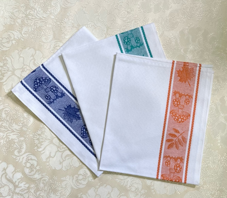 Набор 3 шт кухонных полотенец FUNGHI (грибы)