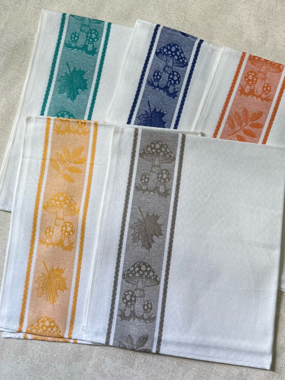 Набор 3 шт кухонных полотенец FUNGHI (грибы)