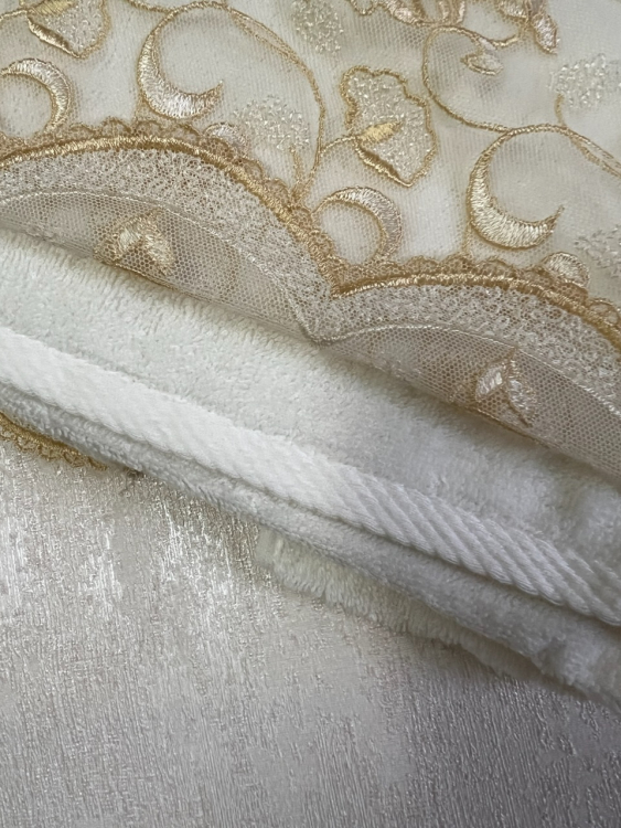 Комплект полотенец Sandri LACE (3 шт.) gold