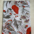 Скатерть Tag 3648 CHANTE FLEUR RED Д.150 с защитным покрытием PVC