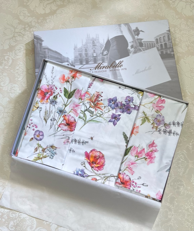 Постельное белье Mirabello CAMPAGNA IN FIORE 220x200 WHITE