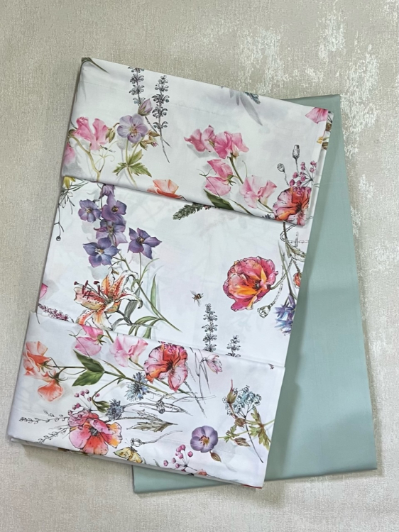 Постельное белье Mirabello CAMPAGNA IN FIORE 220x200 WHITE