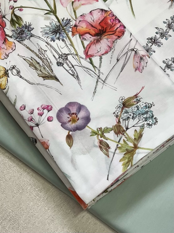 Постельное белье Mirabello CAMPAGNA IN FIORE 220x200 WHITE