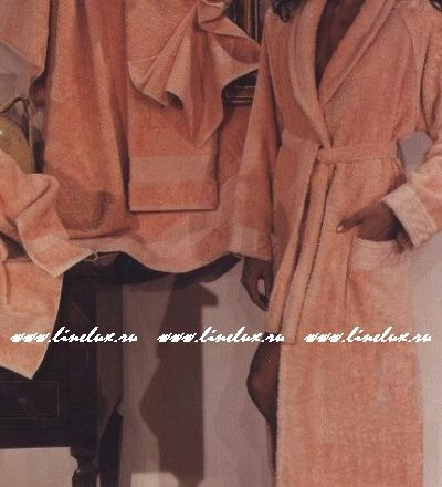 Комплект Palombella EGITTO Сливочный XXL (Махровый халат + 5 полотенец)