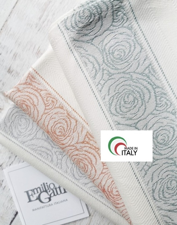Набор элитных кухонных полотенец Emilio Gatti ROSA  (3 шт)