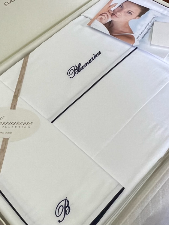 Постельное белье Blumarine PROFILO BLU 220x200 Bianco