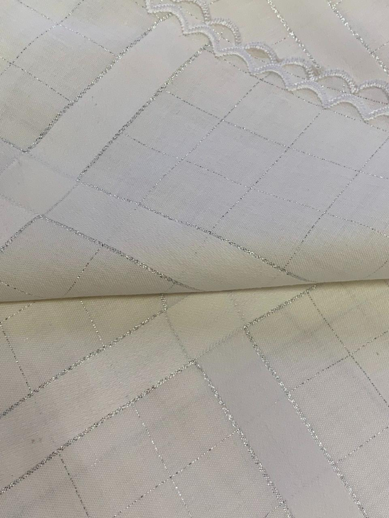 Скатерть с салфетками Palombella RIO LUREX SILVER 180x270x12