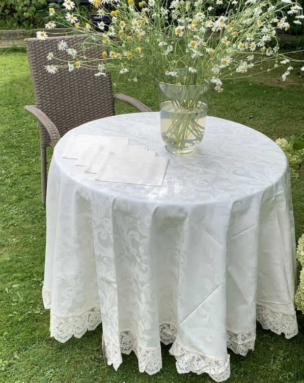 Скатерть круглая Palombella VALERIA POESIA D.220x12