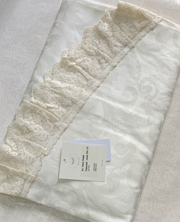 Скатерть круглая Palombella VALERIA POESIA D.220x12