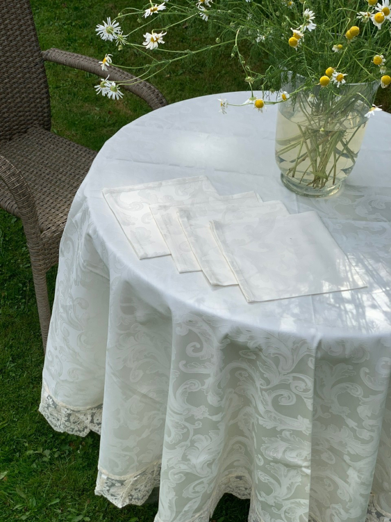 Скатерть круглая Palombella VALERIA POESIA D.220x12