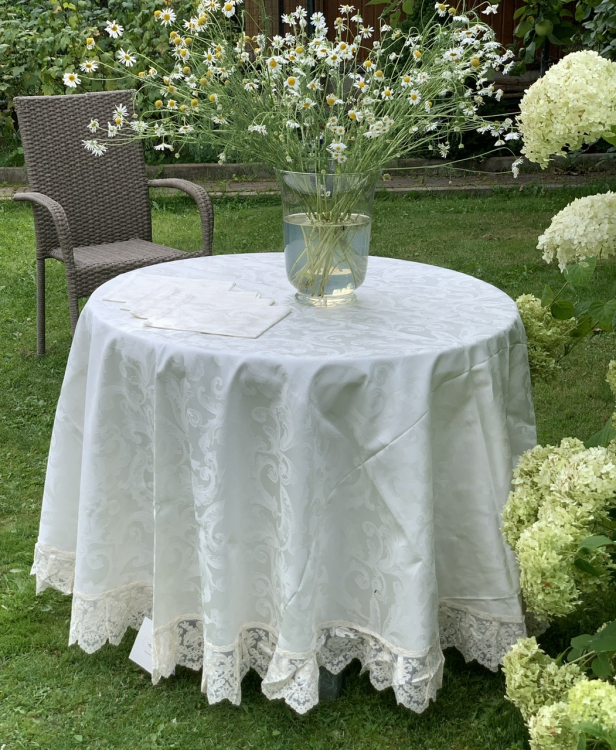 Скатерть круглая Palombella VALERIA POESIA D.220x12