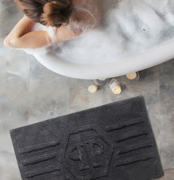 Коврик элитный Philipp Plein HEXAGON 70Х100 nero